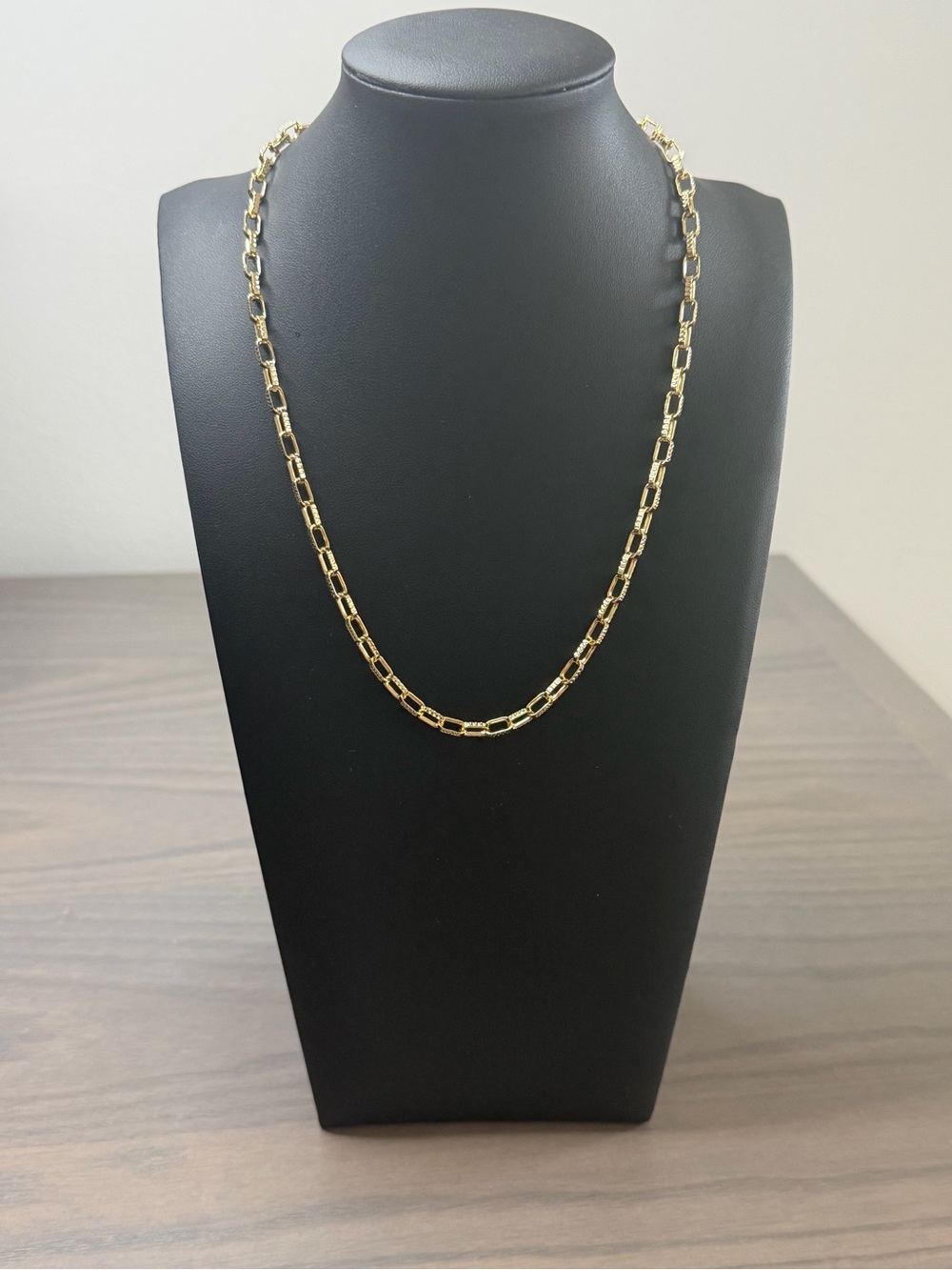 David Markstein Bronze Paperclip Necklace - 18 in